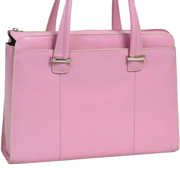 McKlein, W Series, Alexis, Top Grain Cowhide Leather, 14" Laptop Briefcase, - Picture 3 of 8